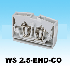 軌道式接線端子WS 2.5-END-CO