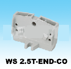 軌道式接線端子WS 2.5T-END-CO
