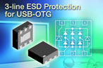 Vishay 推出的新型 USB-OTG 總線端口保護陣列超薄器件