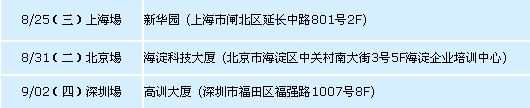 時間及地點(diǎn)