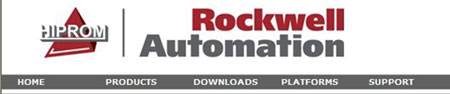 Hiprom被吞并后，公司網(wǎng)站頂部Logo右側(cè)添上更大字體的Rockwell Automation