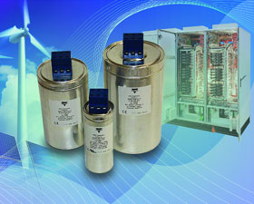 Vishay發(fā)布用于電力電子產品的新系列3相圓柱形電容器