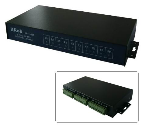 異特路 IR-1308A:工業(yè)級8口RS-485隔離分配器（主從隔離）